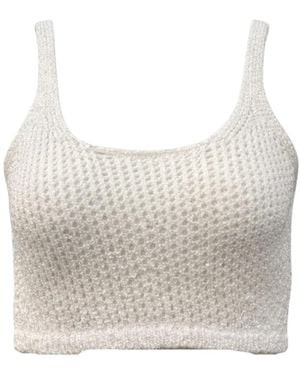 SIMONA CORSELLINI Sleeveless Tops - Gray