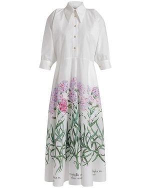 Alberta Ferretti Shirt Dresses - White