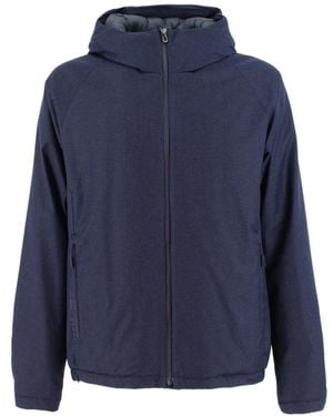 Sease Waterdichte Hooded Wollen Jas - Blauw