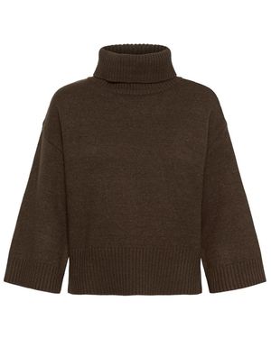 Saint Tropez Truien & Vesten ,Bruin ,Leer Breiwerk - Groen