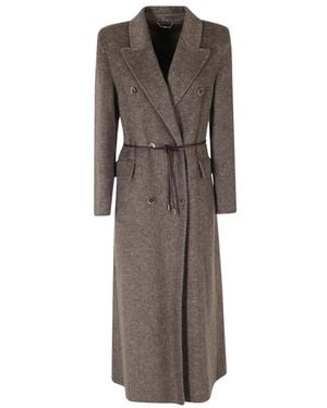 Seventy Double-Breasted Coats - Marrón