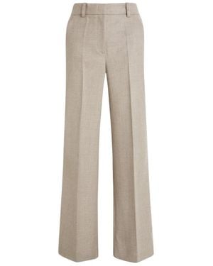 P.A.R.O.S.H. Broeken ,Wol Wide Leg Broeken - Grijs