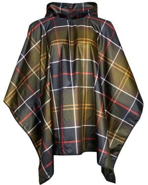 Barbour Tartan Douchebestendige Poncho - Zwart