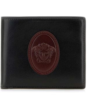 Versace Accessoires ,Bruin ,Wallets & Cardholders - Zwart