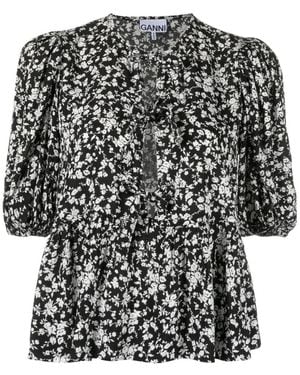 Ganni Blouses - Nero