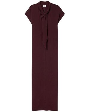 Filippa K Lange Jurk Met Strik - Paars
