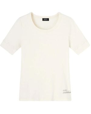 A.P.C. T-Shirts - White
