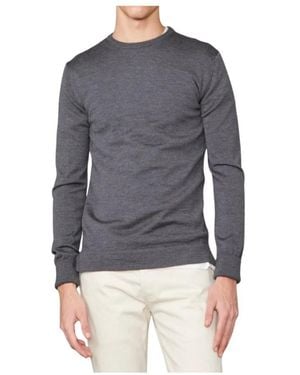 Officine Generale Round-Neck Knitwear - Blue