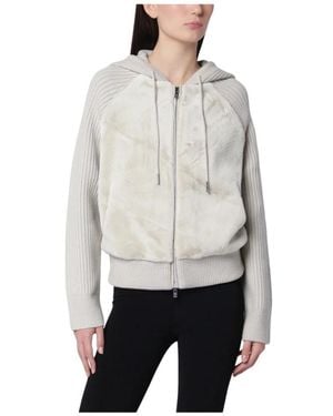 Moose Knuckles Junction Hooded Sweater - Grijs