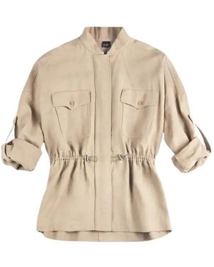 Fay Light Jackets - Natural