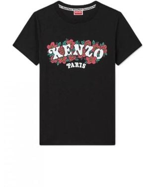 KENZO Tops ,Zwart ,Katoen Katoenen T-Shirt