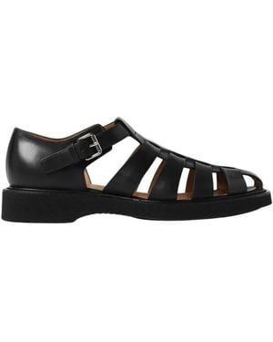 Church's Flat Sandals - Negro