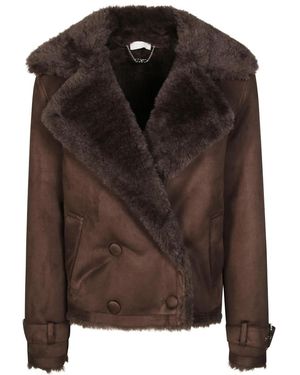 Liu Jo Faux Fur & Shearling Jackets - Brown
