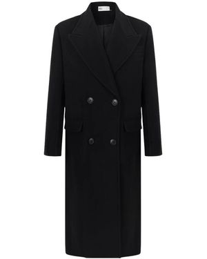 Tory Burch Jassen ,Zwart ,Wol Double Breasted Wool Coat