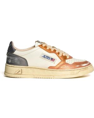 Autry Vintage Gun Sneakers - Mettallic