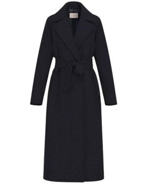 Marella Belted Coats - Negro