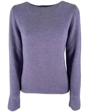 La Fileria Round-Neck Knitwear - Morado