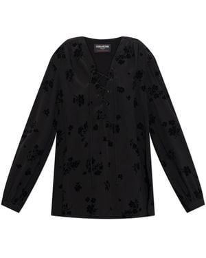 Zadig & Voltaire Top Tamela - Schwarz