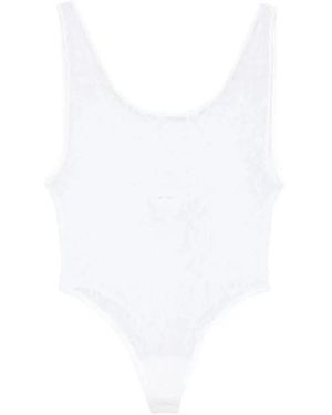 Wardrobe NYC Kanten Bodysuit - Wit