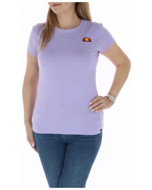 Ellesse Tops ,Paars ,Katoen Paars Bedrukte Crew Neck Tee