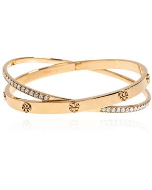 Tory Burch Icon Pavé Dubbele Armband - Metallic