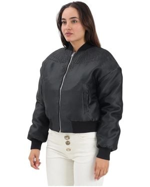 Marcelo Burlon Bomber Jackets - Black