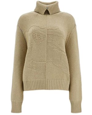 Burberry Truien & Vesten ,Kasjmier Ekd Cashmere Sweater - Groen