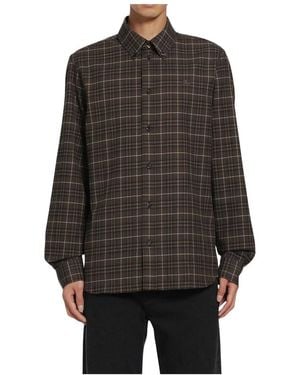 Burberry Check Katoenen Shirt - Zwart