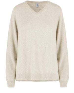 Bomboogie V-Neck Knitwear - Blanc
