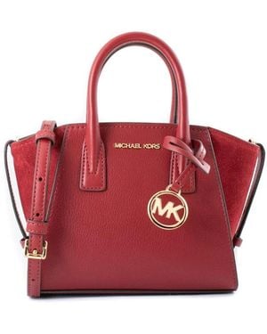 Michael Kors Tassen ,Rood ,Leer Leren Handtas Met Verstelbare Schouderriem