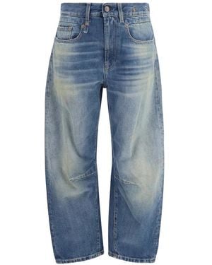 R13 Jeans ,Blauw ,Katoen Boyfriend Jeans