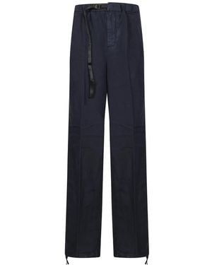 White Sand Straight Trousers - Blue
