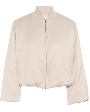 Soaked In Luxury Bomber Jackets - Natural