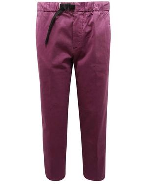 White Sand Tapered Trousers - Purple