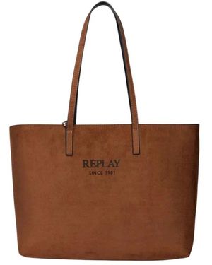 Replay Shopping Bags - Brown