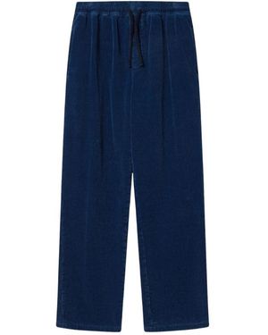 Isabel Marant Broeken ,Blauw ,Katoen Ablov Corduroy Broek