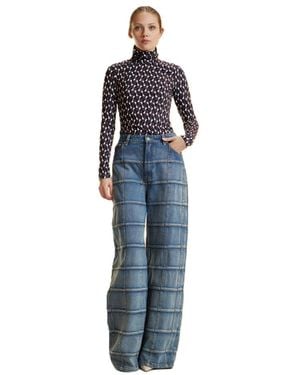 Cynthia Rowley Long Sleeve Tops - Blauw