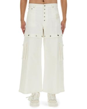Off-White c/o Virgil Abloh Wide Trousers - Natural
