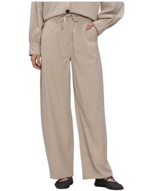Second Female Broeken ,Polyester Zoie Cargo Broek - Naturel