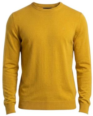 Calvin Klein Merino Crew Neck - Geel