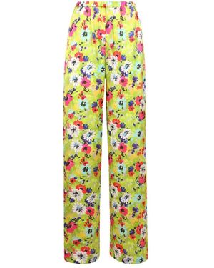 MSGM Wide Trousers - Yellow