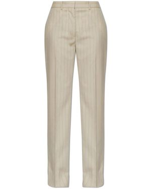 Acne Studios Wool Pinstripe Broeken - Naturel
