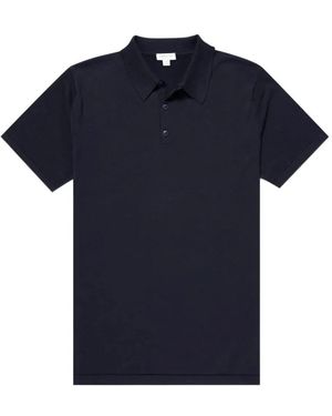 Sunspel Polo Shirts - Blue