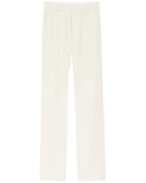 Ami Paris Straight Trousers - White