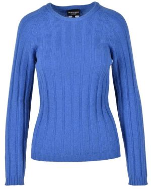 Emporio Armani Cashmere Knitwear - Bleu