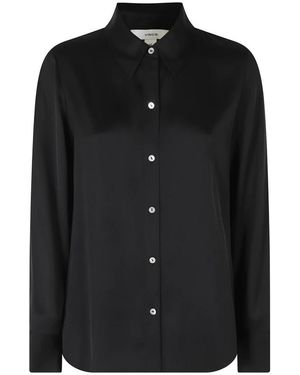 Vince Overhemden ,Zwart ,Shirts