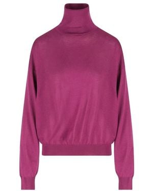 Saint Laurent Truien & Vesten ,Paars ,Wol Coltruien