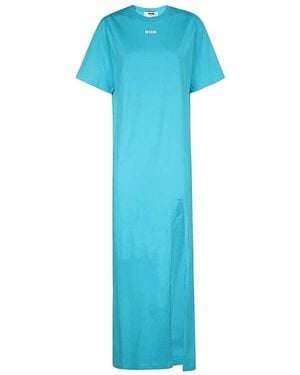 MSGM Maxi Dresses - Blu