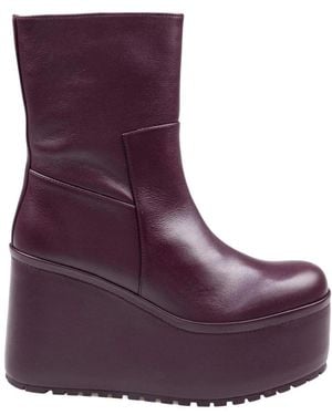 Paloma Barceló Wedges - Morado