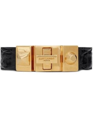 Saint Laurent Bracelets - Black